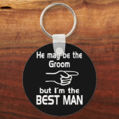 Porte-clés Je suis le meilleur homme (Recto)
