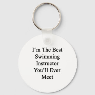 Porte-clés Je suis le meilleur instructeur de natation que