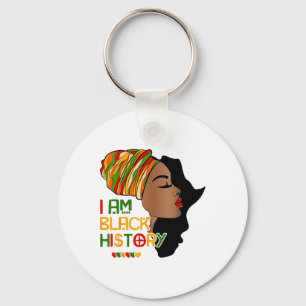 Porte-clés Je suis le Mois de l'histoire des Noirs Afro-Améri