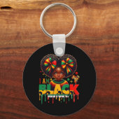 Porte-clés Je suis le Mois de l'histoire des Noirs Afro-Améri (Recto)
