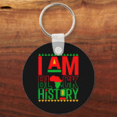 Porte-clés Je suis le Mois de l'histoire des Noirs Afro-Améri (Recto)