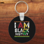 Porte-clés Je suis le mois de l'histoire des Noirs Conception (Recto)