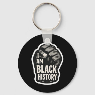 Porte-clés Je suis le Mois de l'histoire des Noirs Fierté afr
