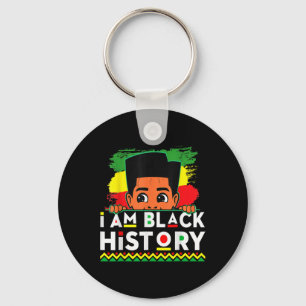 Porte-clés Je suis le Mois de l'histoire des Noirs garçons af