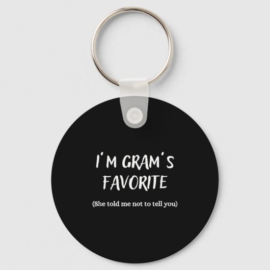 Porte-clés Je suis le préféré de Gram -  (Recto)