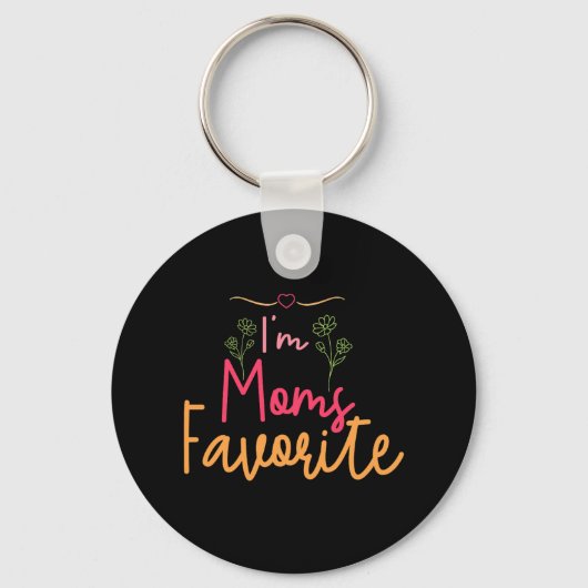 Porte-clés Je suis le préféré de maman (Recto)