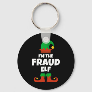 Porte-clés Je suis le pyjama de la famille des elfes de fraud