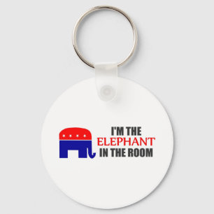 Porte-clés Je suis l'éléphant dans la chambre