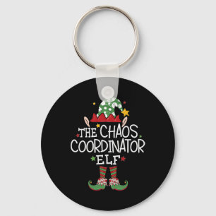 Porte-clés Je suis l'elfe coordinateur de chaos Fun Noël Matc