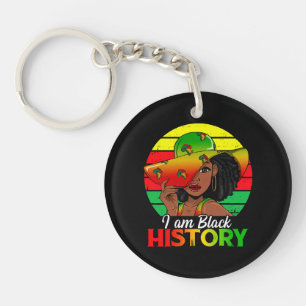 Porte-clés Je suis l'histoire noire Afrique Amérique