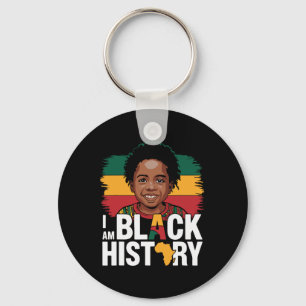 Porte-clés Je suis l'histoire noire Afro petit garçon Afrique