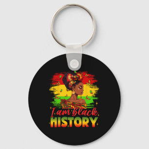 Porte-clés Je suis l'histoire noire Juneteenth Afro-Américain