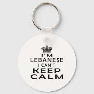 Porte-clés Je suis Libanaise, je ne peux pas garder mon calme