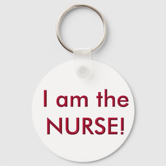 Porte-clés Je suis l'infirmière (Recto)