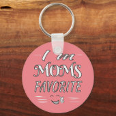 Porte-clés Je suis Moms Favorite Funny Dire camion (Recto)