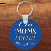 Porte-clés Je suis Moms Favorite Funny Dire camion (Recto)