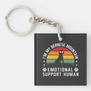 Porte-clés Je suis mon chien de montagne bernois homme de sou