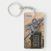 Porte-clés "Je suis" Motivation Affirmation (Devant)