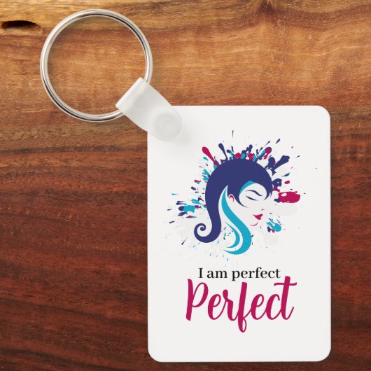 Porte-clés Je suis parfait (Recto)