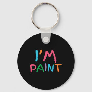 Porte-clés Je suis Peinture, j'aime peindre avec les doigts,