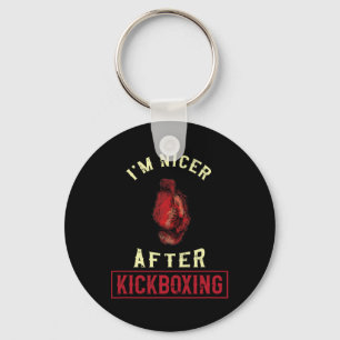 Porte-clés Je suis plus gentil après le kickboxing Kickboxeur