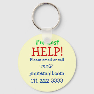 Porte-clés Je suis porte - clé perdu