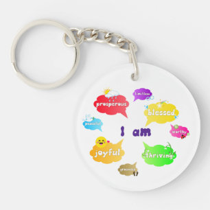 Porte-clés Je Suis Positive Affirmations Mots Self Love