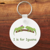 Porte-clés Je suis pour l'iguana (Recto)