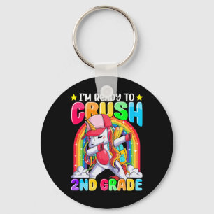 Porte-clés Je suis prêt à écraser la licorne de 2e année de D