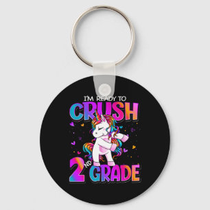 Porte-clés Je suis prêt à écraser la licorne de 2e année de r