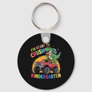 Porte-clés Je suis prêt à écraser la maternelle dinosaure Ck 