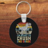 Porte-clés Je suis prêt à écraser le dinosaure de 2e année de (Recto)