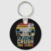 Porte-clés Je suis prêt à écraser le dinosaure de 2e année de (Verso)