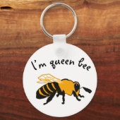 Porte-clés Je suis Queen Bee (Recto)
