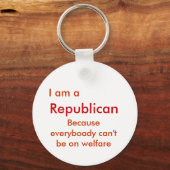 Porte-clés Je suis républicain (Recto)