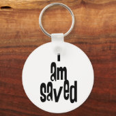 Porte-clés Je suis sauvé chrétien (Recto)