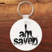 Porte-clés Je suis sauvé chrétien (Recto)