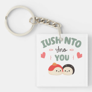 Porte-clés Je suis Soy Into You 🍣 Cute Kawaii Sushi Love