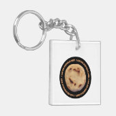 Porte-clés Je suis sur le régime de pupusas (Devant gauche)