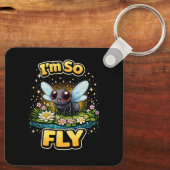 Porte-clés Je Suis Tellement Fly (Verso)