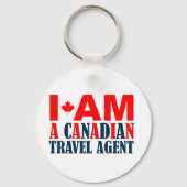 Porte-clés Je Suis Un Agent De Voyage Canadien (Verso)