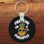 Porte-clés Je suis un ananas (Recto)