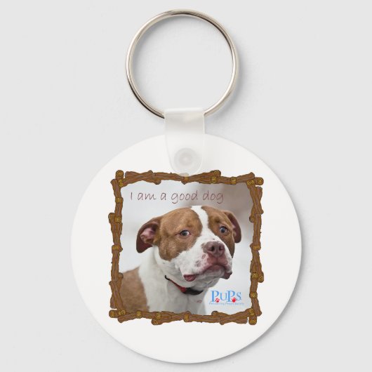 Porte-clés Je suis un bon chien (Recto)
