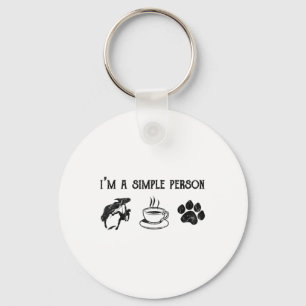 Porte-clés Je Suis Un Cadeau Simple Pour Lover Coffee Dogs Ro