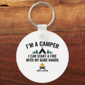 Porte-clés Je suis un Camper (Recto)