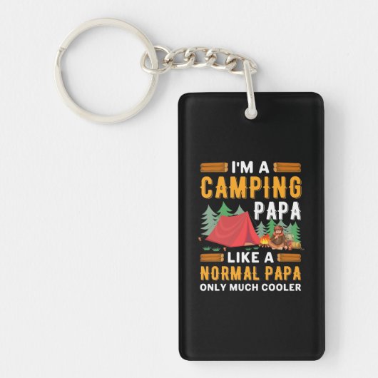 Porte-clés Je Suis Un Camping Papa (Devant)