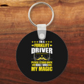 Porte-clés Je suis un chauffeur de chariot élévateur S'il vou (Recto)