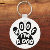 Porte-clés Je suis un chien (Recto)