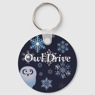 Porte-clés Je suis Un Chouette de neige à l'air chaud Chouett