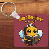 Porte-clés Je suis un Chrétien Bee-Liever (Recto)